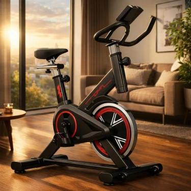 Imagem de Bicicleta Spinning Ergométrica Roda de Inércia de 8kg Profissional Sil