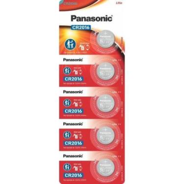 Imagem de Pilha Moeda Lithium 3V CR2016 (C/5 Pilhas) Panasonic - CAR / 5