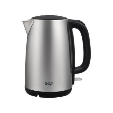 Imagem de Chaleira Elétrica WAP WCE1 Inox 220V 1850W 1,7L Nível D'agua, Preto e 