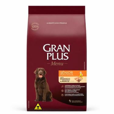 Imagem de Ração GranPlus Menu Cães Sênior Médio e Grande Frango e Arroz 3kg Alim