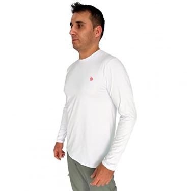 Imagem de Camiseta Proteção Solar UV50+ Tecido Gelado Branco (XXGG)