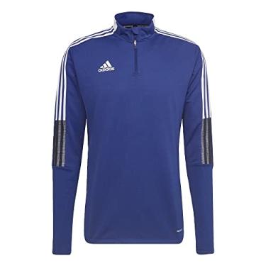 Imagem de adidas Camiseta masculina Primeblue Tiro Warm Top Victory Azul Grande