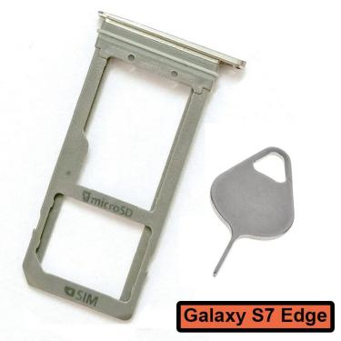 Imagem de Urock único/duplo metal plástico nano sim cartão bandeja slot titular para samsung galaxy s7 edge