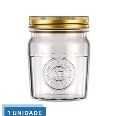 Imagem de Pote Americado Vintage Retro Tampa Biscoito 500ml Nadir 1Un