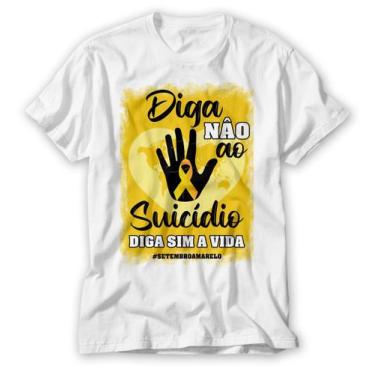 Imagem de Camisa Setembro Amarelo Diga Não Ao Suicidio,Diga Sim A Vida - Vidape