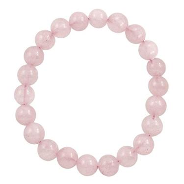 Imagem de Falari Pulseira el stica com pedras semipreciosas naturais de 8 mm unissex