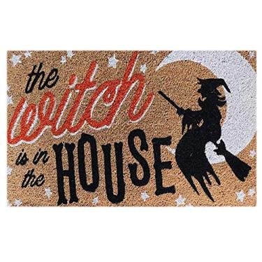 Imagem de Halloween Doormat The Witch is in The House 29x17 Natural Coir