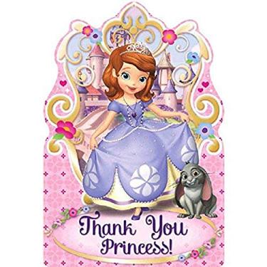 Imagem de Cartões de agradecimento de cartão postal | Disney Sofia The First Collection | Acessório de festa