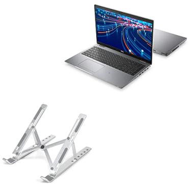 Imagem de Suporte e suporte BoxWave compatível com Dell Latitude 5520 (suporte e montagem da BoxWave) – Suporte compacto para laptop QuickSwitch, portátil, suporte de visualização com vários ângulos para Dell Latitude 5520 – Prata metálica