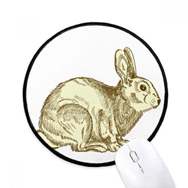 Imagem de Tapete de mouse para mesa de escritório com tema de coelho, festival de religião de Páscoa para computador