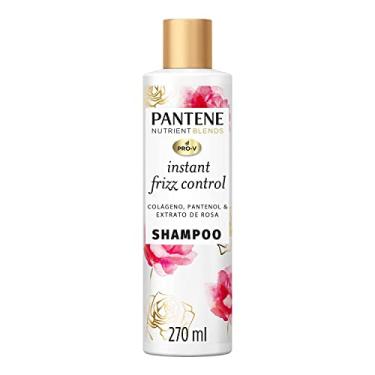 Imagem de Pantene Shampoo Nutrient Blends Controle Instantâneo Do Frizz Com Colágeno Pantenol E Extrato De Rosa 270 Ml Cor: Branco
