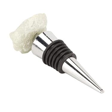 Imagem de Economizador de Garrafa de Vinho, Economizador de Vinho de Pedras Preciosas Pedra de Cristal Reutilizável de Fácil Uso para Decoração (Verde)