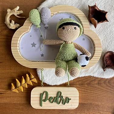 Imagem de Porta Maternidade Amigurumi Nuvem - Menino II