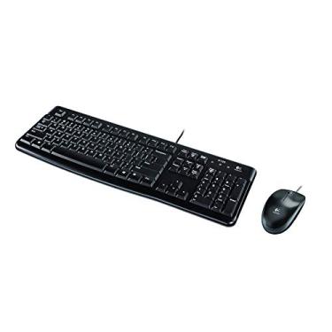 Imagem de Kit Teclado e Mouse com Fio Logitech Desktop MK120 - ABNT2 - Preto - 920-004429
