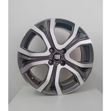 Imagem de 4 Rodas aro 16 brw 1760 Fiat Pulse 4x98 Grafite Diamantada