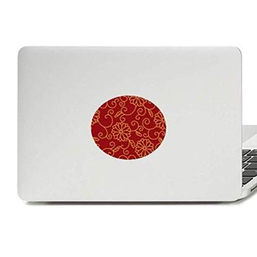 Imagem de Adesivo de notebook de vinil com estampa de flores asiáticas estilo chinês japonês
