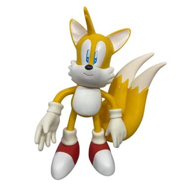 Imagem de Boneco Tails Sonic The Hedgehog Articulado Personagem Miles Prower