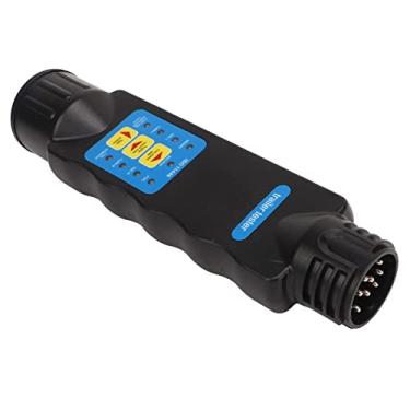 Imagem de Aramox 12V 13pin Trailer Fiação Circuito Tester Plug Tomada Conjunto Completo Circuito Luz de Reboque Circuito Fio Fio Azul Tester Plug Conector para Trailers Caravanas Caixas de Cavalos Transportadores de Bicicleta