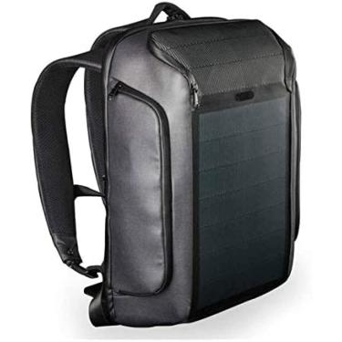 Imagem de Mochila Para Laptop Com Painel Solar Flexível Para Viagem Mochila Para Laptop Resistente À Água Bolsa Antirroubo Com Porta De Carregamento USB E Trava,Hilarious123