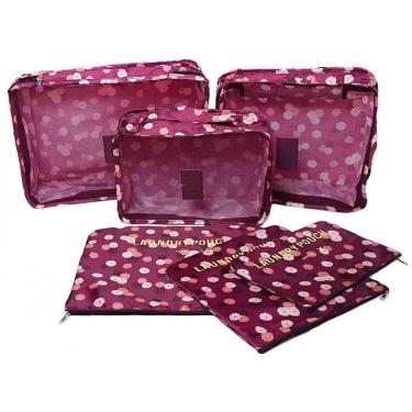 Imagem de Kit Organizador Mala Viagem Necessaire 6 Peças
