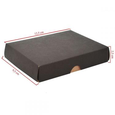 Imagem de Caixa De Papelão Kraft Com 20 Unidades Embalagens 12.5cm x 9.5cm x 2.5cm