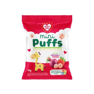 Imagem de Kit 3X: Snack Infantil Puffs Beterraba/Morango Nhami Mami15g