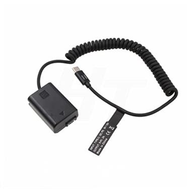 Imagem de HangTon QC PD 9V USB C para NP-FW50 DC Acoplador Bateria fictícia para câmera Sony A7 A7II A7S A7SII A7R A7R2 A6500 A6300 A6000 A5100 NEX Series