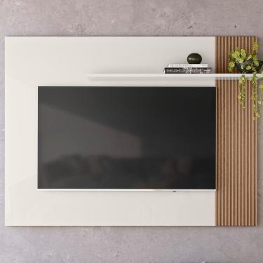 Imagem de Painel Para Tv 40&quot; 13936 Off White Cristal Ripado Madeira Dm