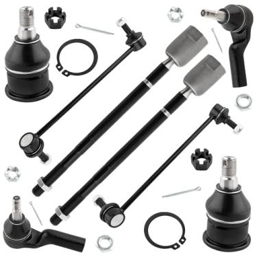 Imagem de MYSMOT EV318 ES3307 K8734 K8735 K8687 Extremidades dianteiras internas e externas da barra estabilizadora de juntas esféricas inferiores para Lincoln Continental 1995 1996 1997 1998 1999 2000 2001