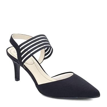 Imagem de Lifestride Sapato feminino Sanya Slingback de salto alto, Preto, 9.5 Wide