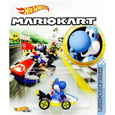 Imagem de Hot Wheels Light-Blue Yoshi Mariokart Character Car Diecast 1:64 Scale