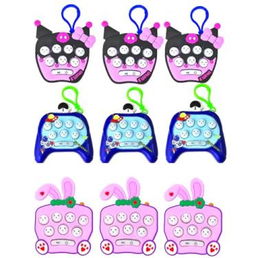 Imagem de 5 Pop It Brinquedo Anti-Stress Fura Bolhas Relaxante Divertido para Crianças e Adultos Jogo De Apertar Pop Mania Fidget Toys Sensorial Seguro