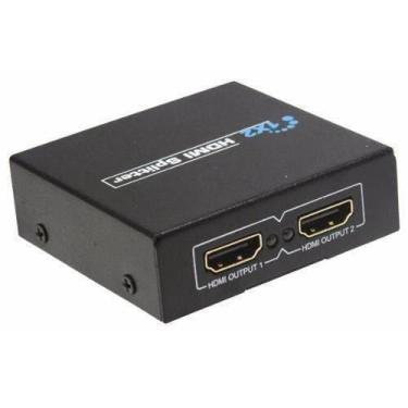 Imagem de Splitter 1 Entrada 2 Saídas Hdmi 1080P 3D Distribuidor De Sinal - Exbo