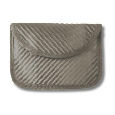 Imagem de Bolsa de mão Anti Roubo Celular Chave Carro Pequena Cinza - C3B