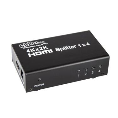 Imagem de Splitter HDMI 1x4, 1 Entrada e 4 Saídas Full HD 1080p - CIRILO CABOS