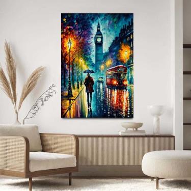 Imagem de Quadro Decorativo Para Sala Quarto  Hall Tela vertical Grande Big Ben 