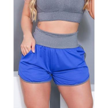Imagem de Shortinho Esportivo Fitness Feminino Dry Fit Running com Bolsos Cintur