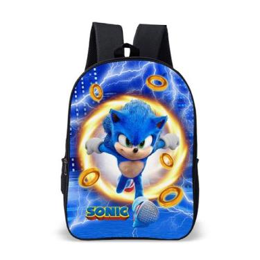 Imagem de Mochila Escolar Masculino Feminino Sonic Volta Às Aulas - Thuco Games,