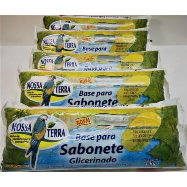 Imagem de Base de glicerina transparente 5 unidades - NOSSA TERRA