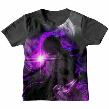Imagem de Camiseta Infantil Menino Naruto Sasuke Estampa de Anime 3D - Efect, 2