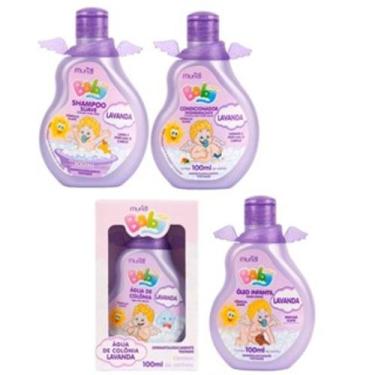Imagem de Muriel Baby Lavanda Kit 4 Peças Shampoo Condicionar Colonia Oleo 100 m