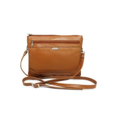 Imagem de Bolsa feminina de couro transversal Marcy - Bolsa de couro transversal