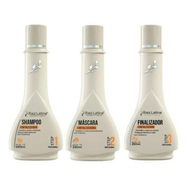 Imagem de Kit Fortalecedor Para Cabelos Ressecados 250ml Raiz Latina Profissiona