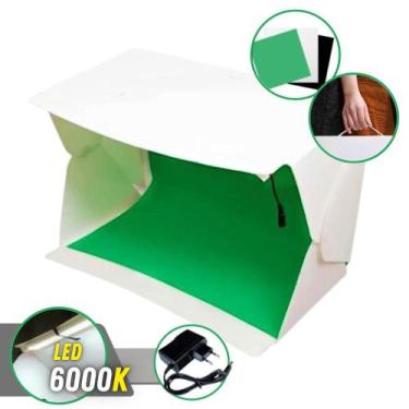 Imagem de Estúdio Cenário Para Tirar Fotos de Produtos Evobox Plus Led 6000K Com