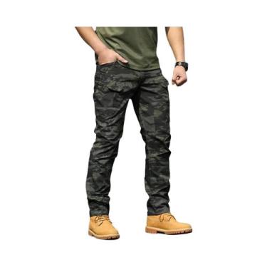 Imagem de Calças de Treinamento Masculinas Camufladas - Resistentes e Confortáve
