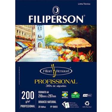 Imagem de Bloco Filiart Renaud Profissional Filiperson A4 200gr 20fl