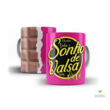 Imagem de Caneca chocolate, minha vida é um sonho de valsa com você - Live