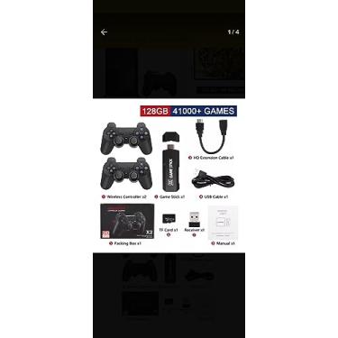 Imagem de GD10 Video Game Stick Embutido 40000 Jogos 128G 2.4G Controlador Sem Fio HD Console de Videogame Retrô 4k HD Console de Videogame