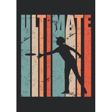 Imagem de Notizbuch A5 kariert mit Softcover Design: Retro Ultimate Frisbee: 120 karierte DIN A5 Seiten