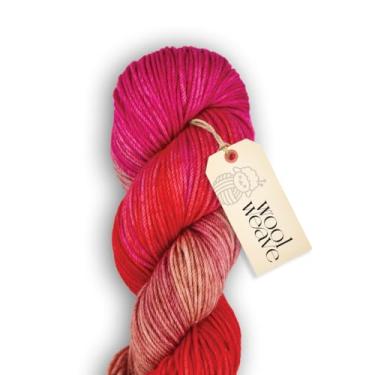 Imagem de Woolweave Fio penteado – 100% fio de lã merino extrafina para tricô e crochê – tingido à mão, ultramacio e quente – novelo de 100 g, 180 metros – lavável na máquina